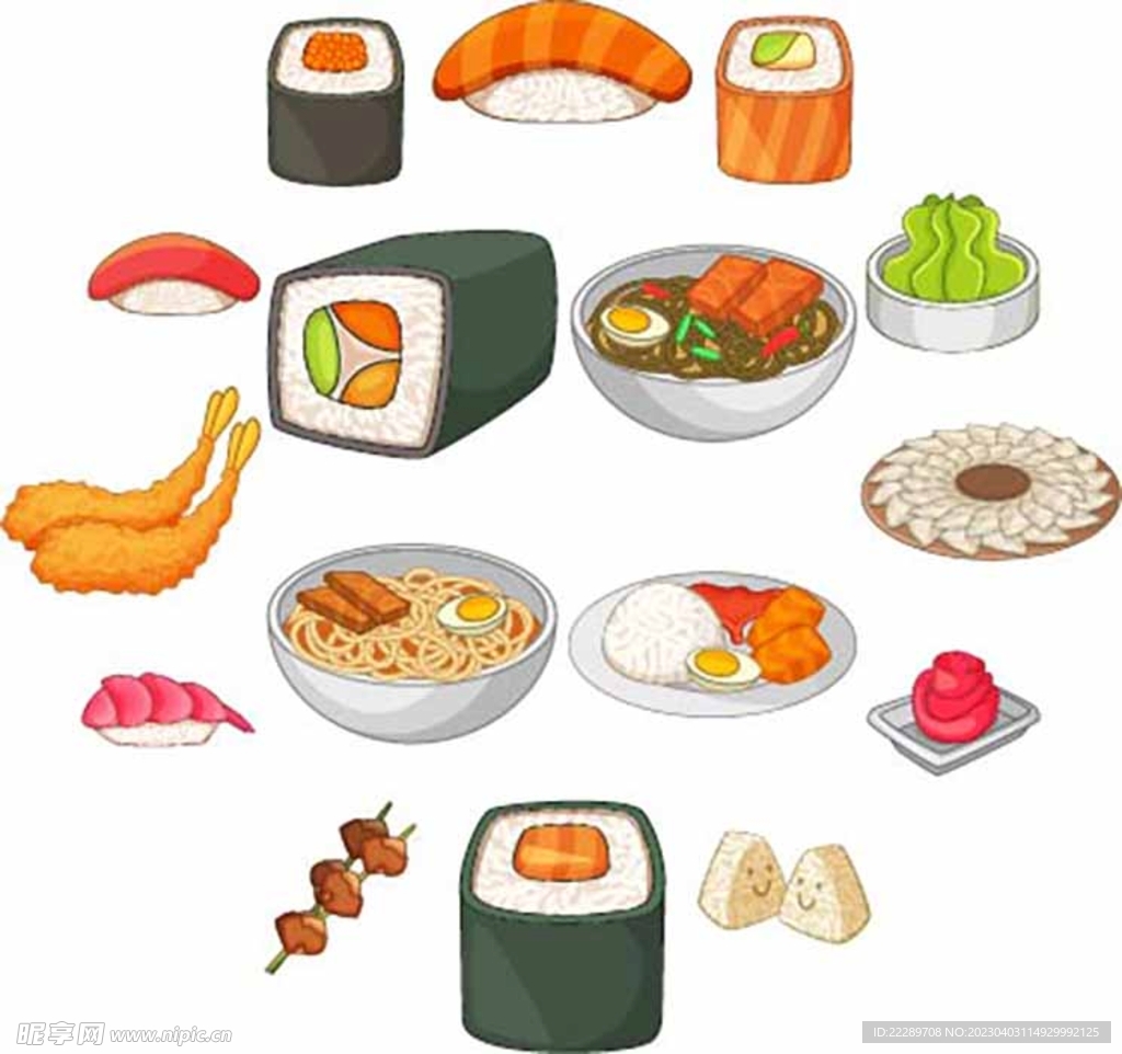 卡通食物