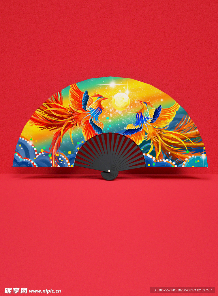 中国风扇子          
