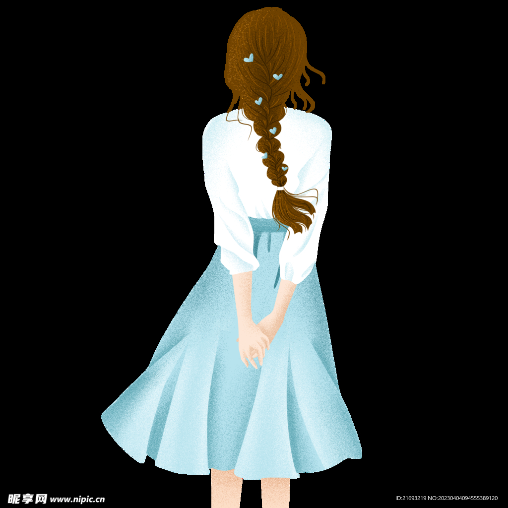 女孩背影