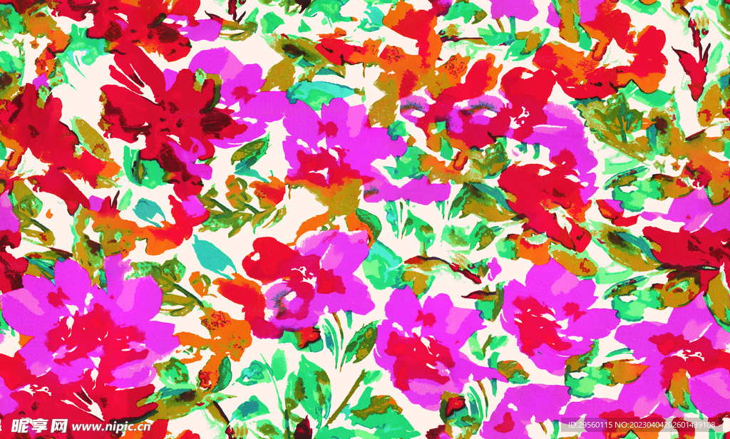 扎染花