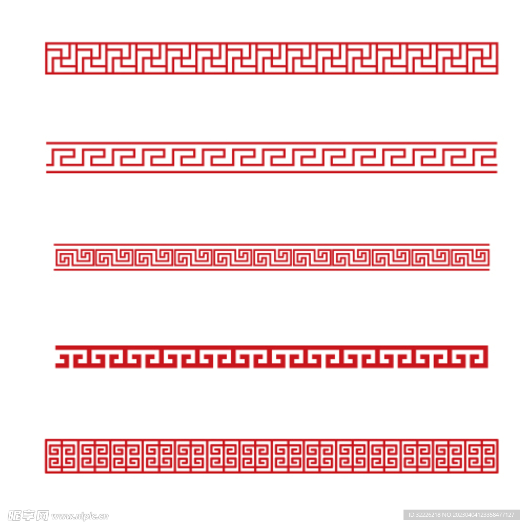 中国风花边
