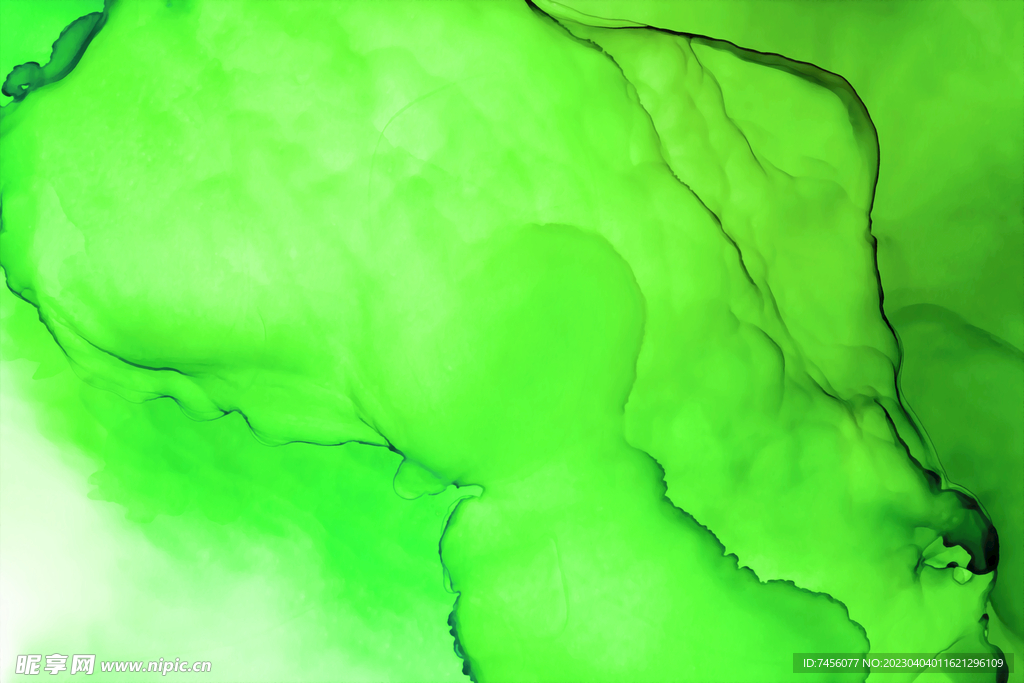 水墨绿色背景图片素材