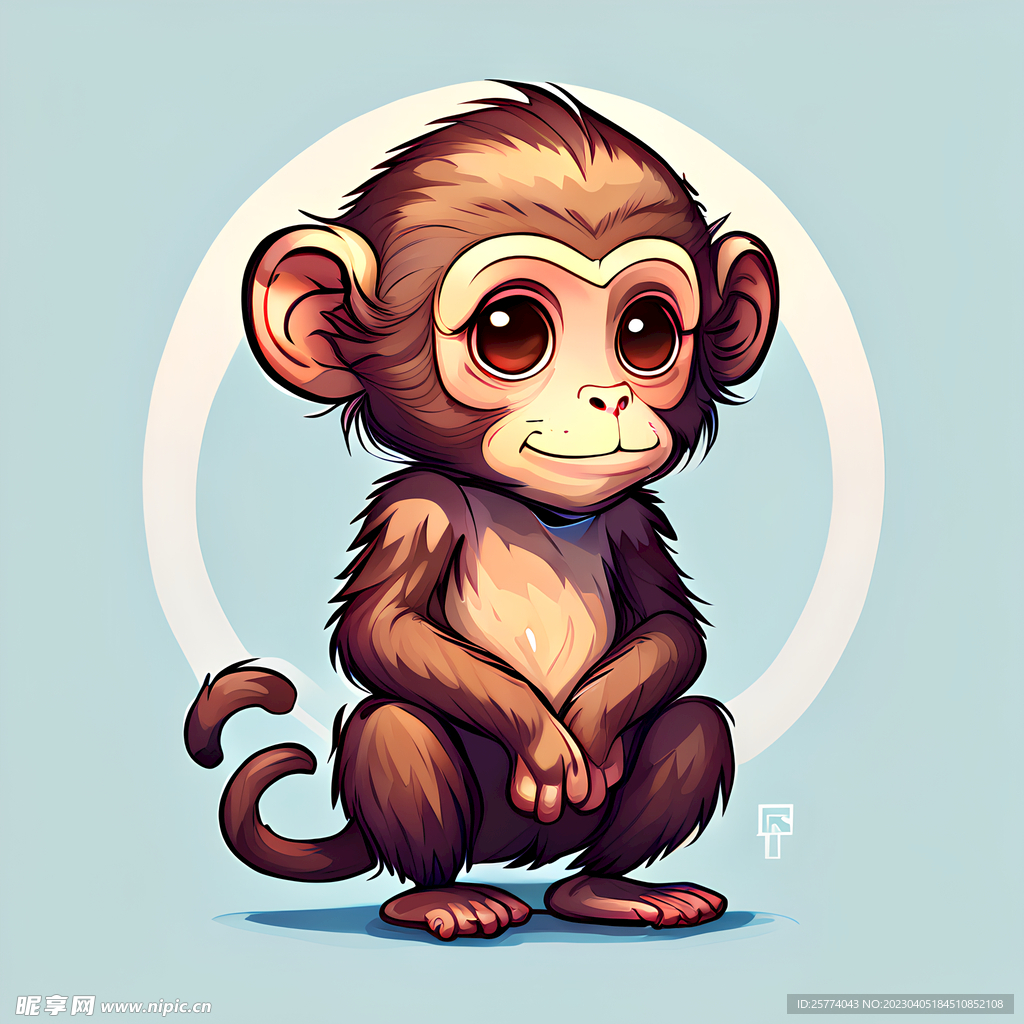 生肖猴插画