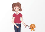 手绘女孩