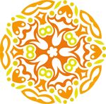 原创印花剪花古典图案图形元素
