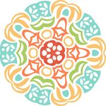 原创印花剪花古典图案图形元素