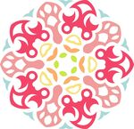 原创印花剪花古典图案图形元素