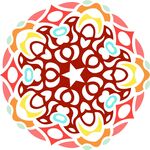 原创印花剪花古典图案图形元素