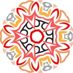 原创印花剪花古典图案图形元素