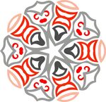 原创印花剪花古典图案图形元素