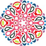原创印花剪花古典图案图形元素