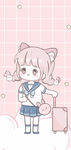 粉色卡通女孩