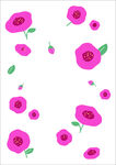 花朵季节插画矢量