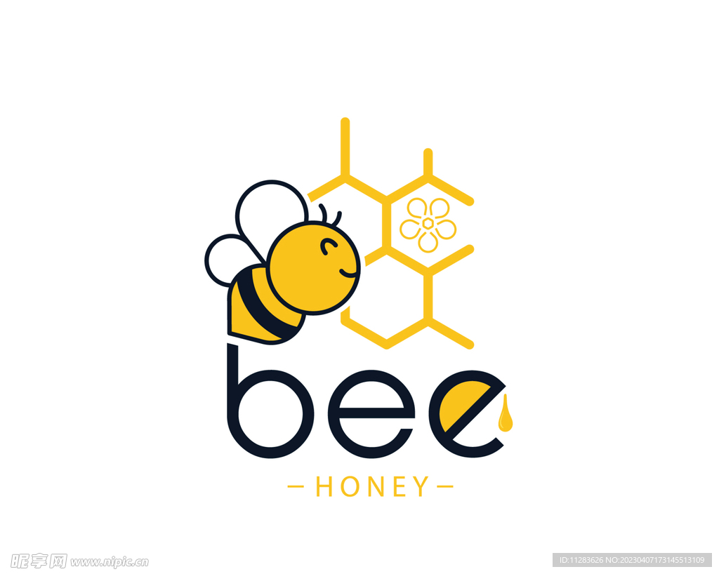 卡通蜜蜂logo