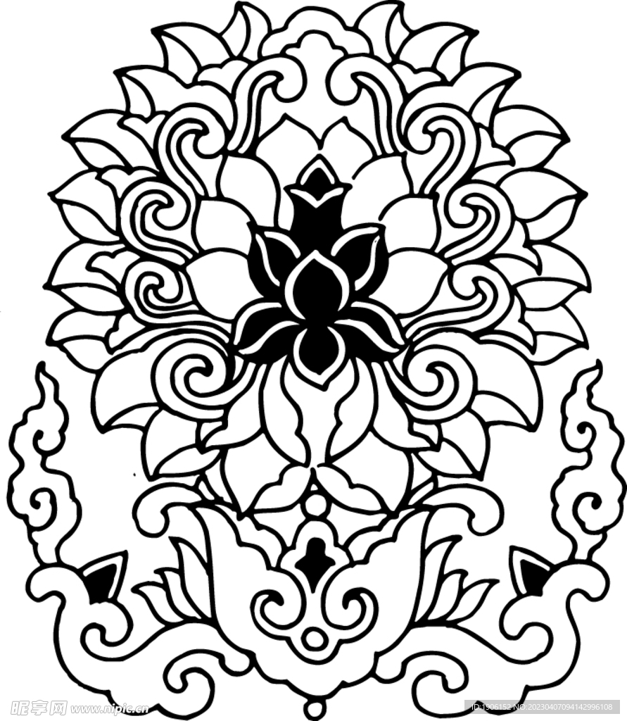 古典花纹