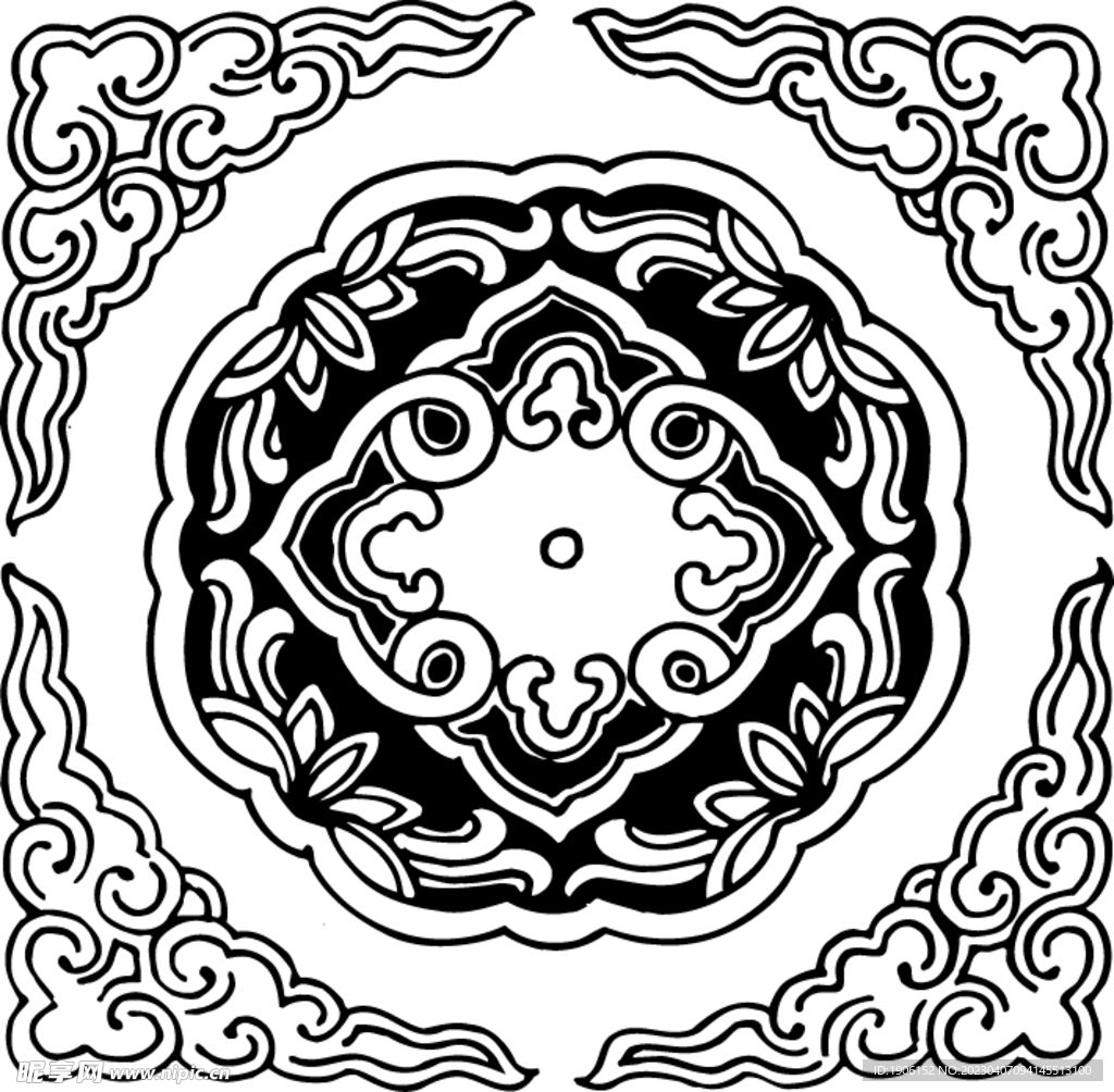 古典花纹 