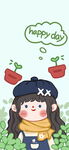 卡通小女孩