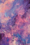 紫色水彩抽象艺术画装饰画