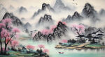 早春山水