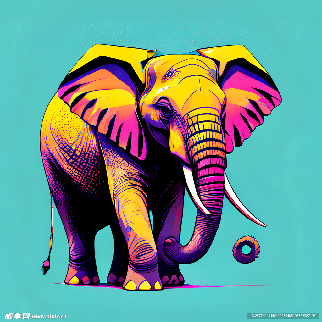 大象插画