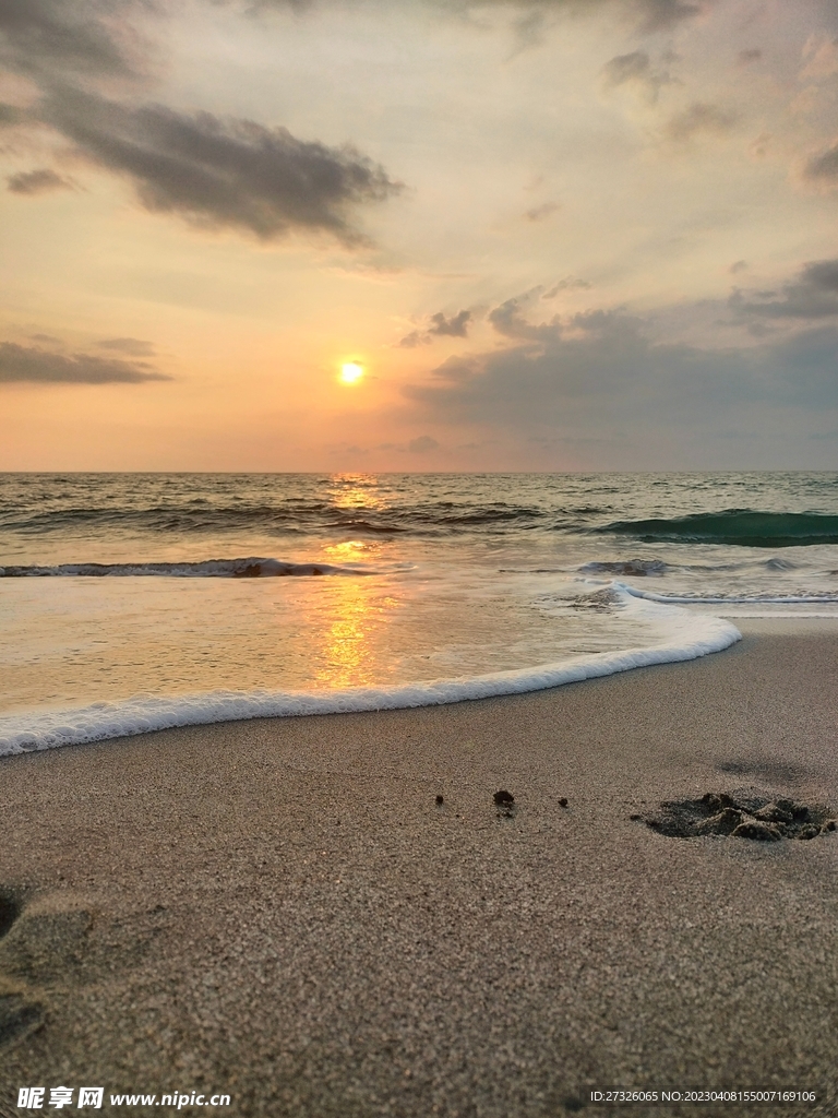 黄昏的海滩
