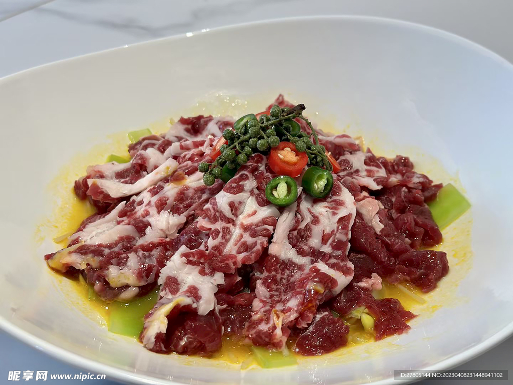 雪花牛肉