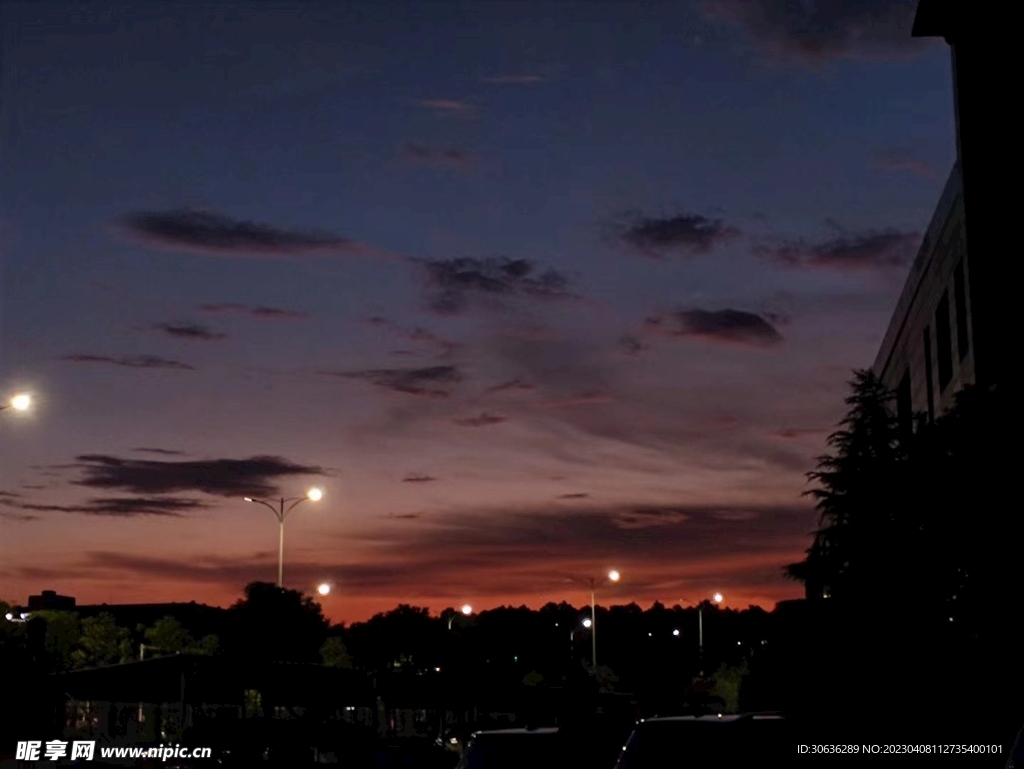 夕阳晚上风景