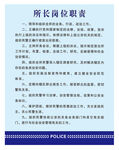 所长岗位职责