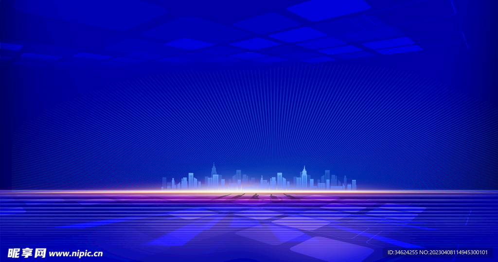 蓝色背景