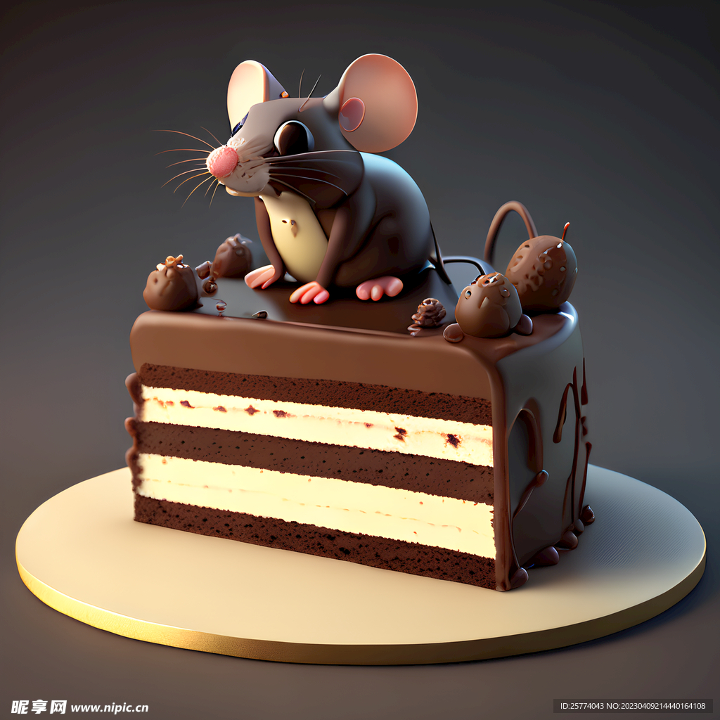 生肖蛋糕鼠