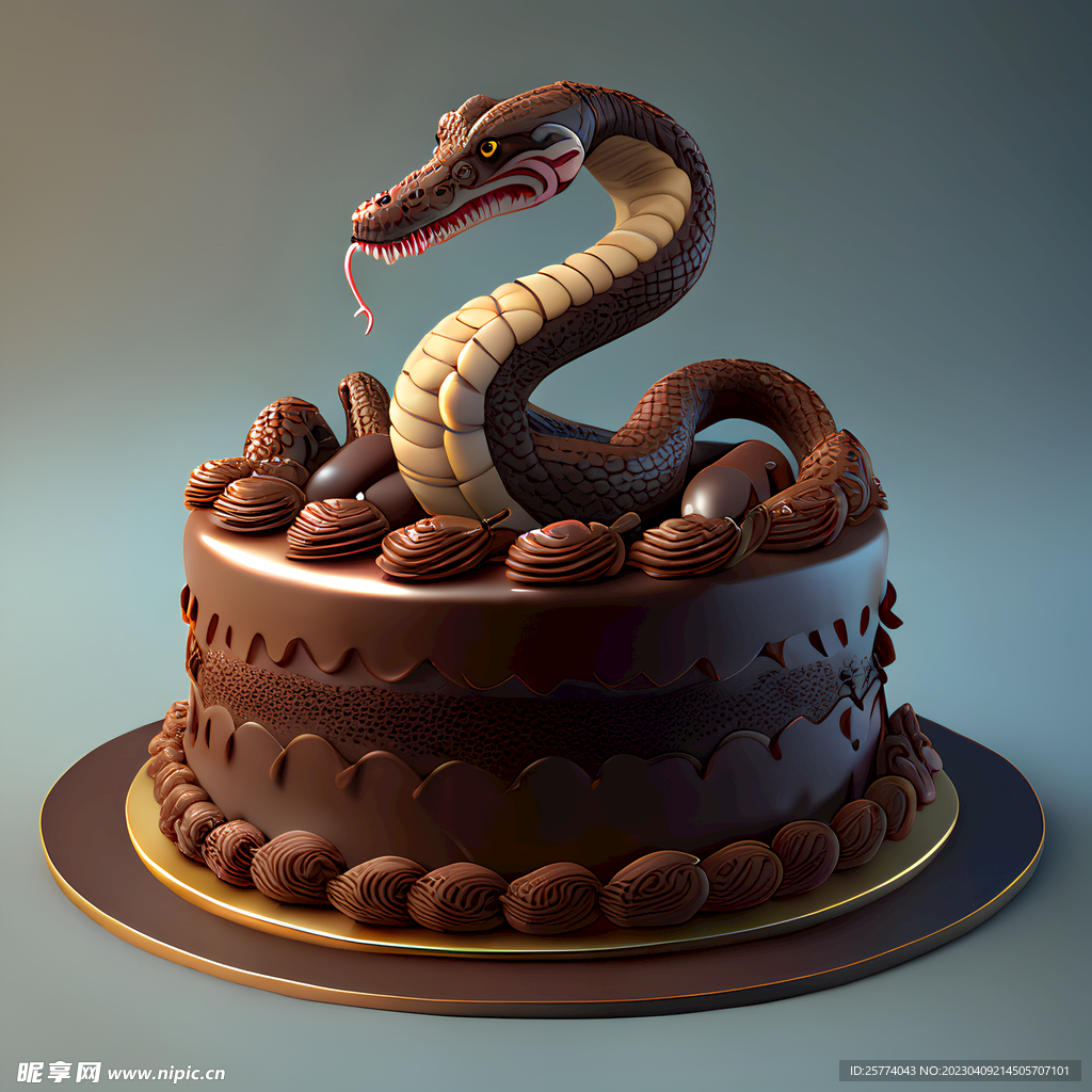 生肖蛋糕蛇