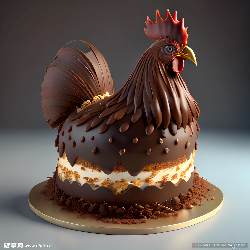 生日蛋糕生肖鸡图片素材-编号15515625-图行天下