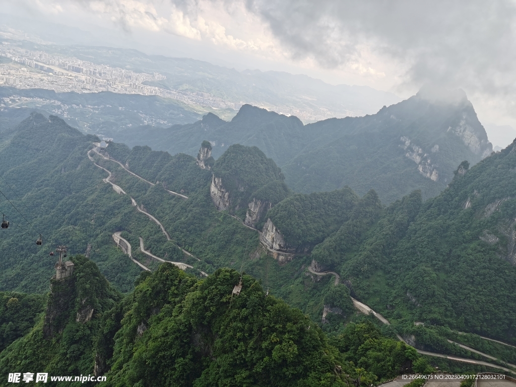 山顶风景 山脉 天门风景  