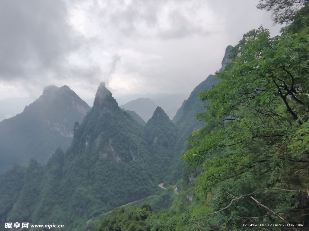 山顶风景 山脉 天门风景  