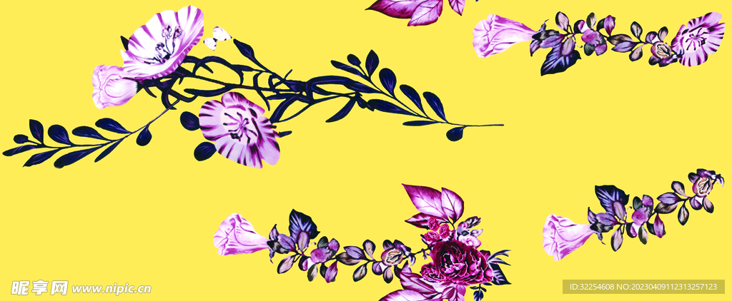 手绘花 