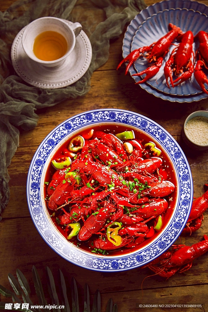 小龙虾 茶