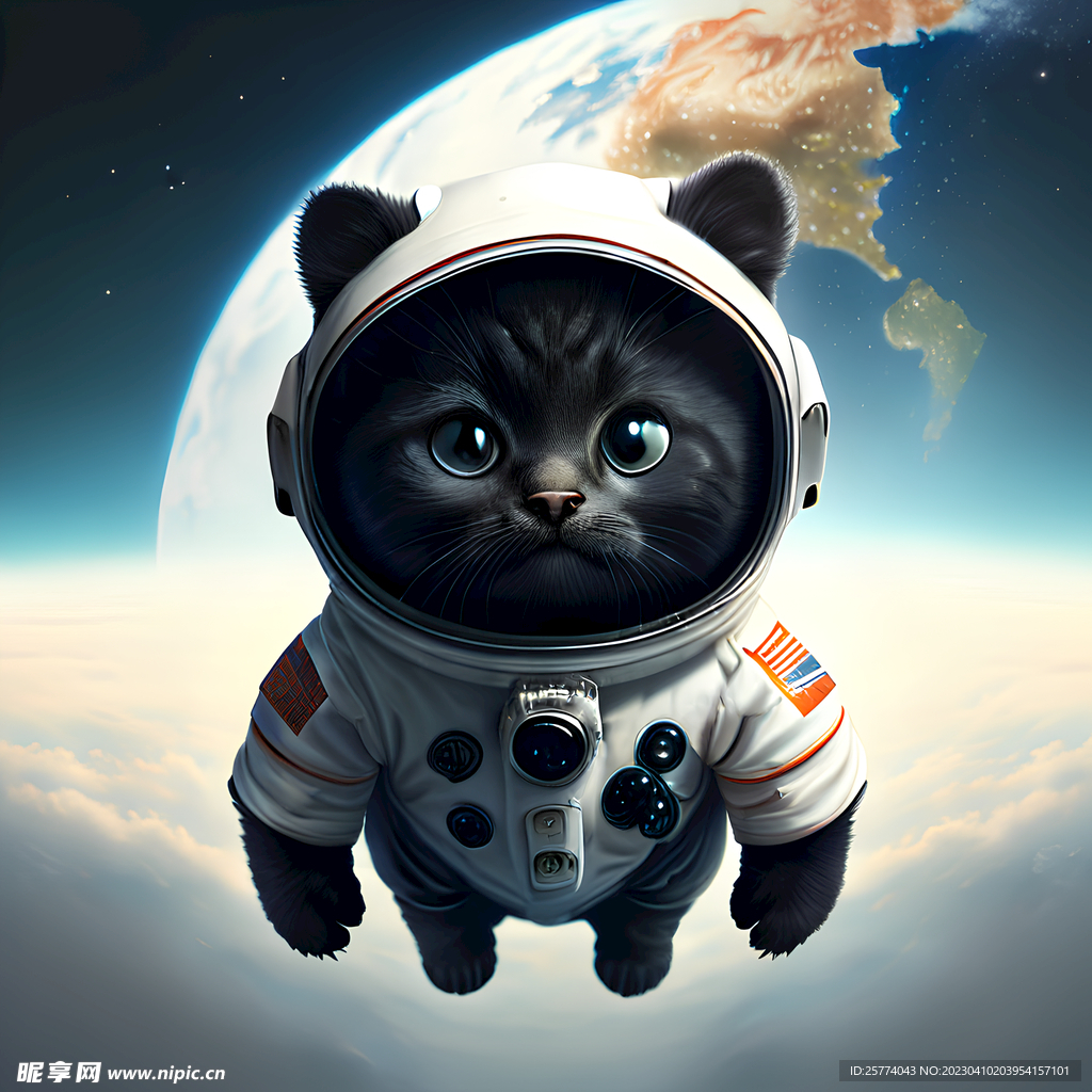 宇航员小猫