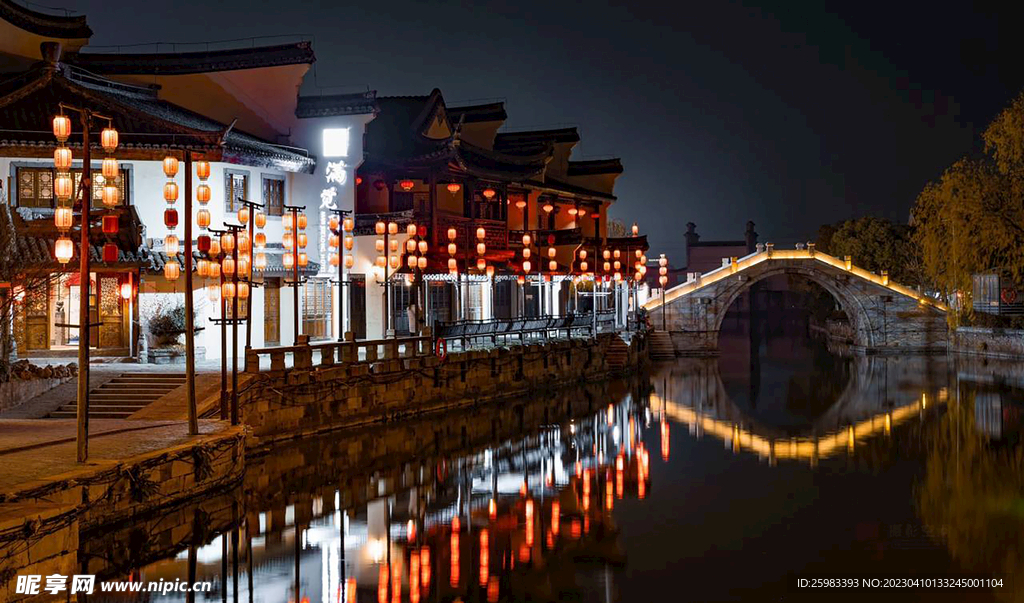 水乡夜景