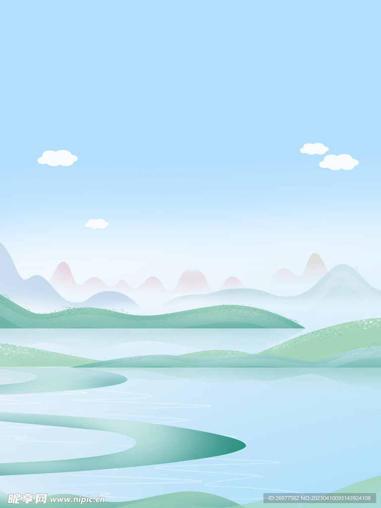 浅蓝色背景