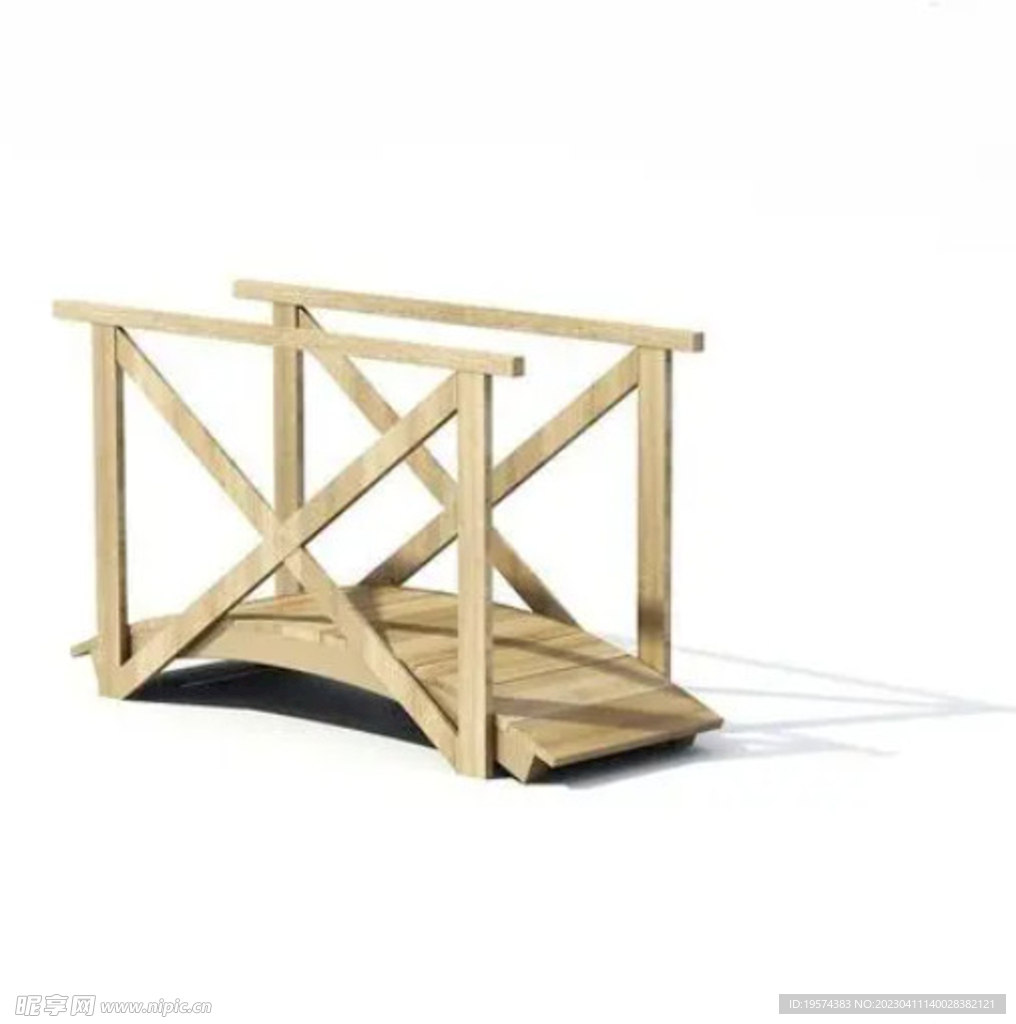 C4D模型 独木桥  