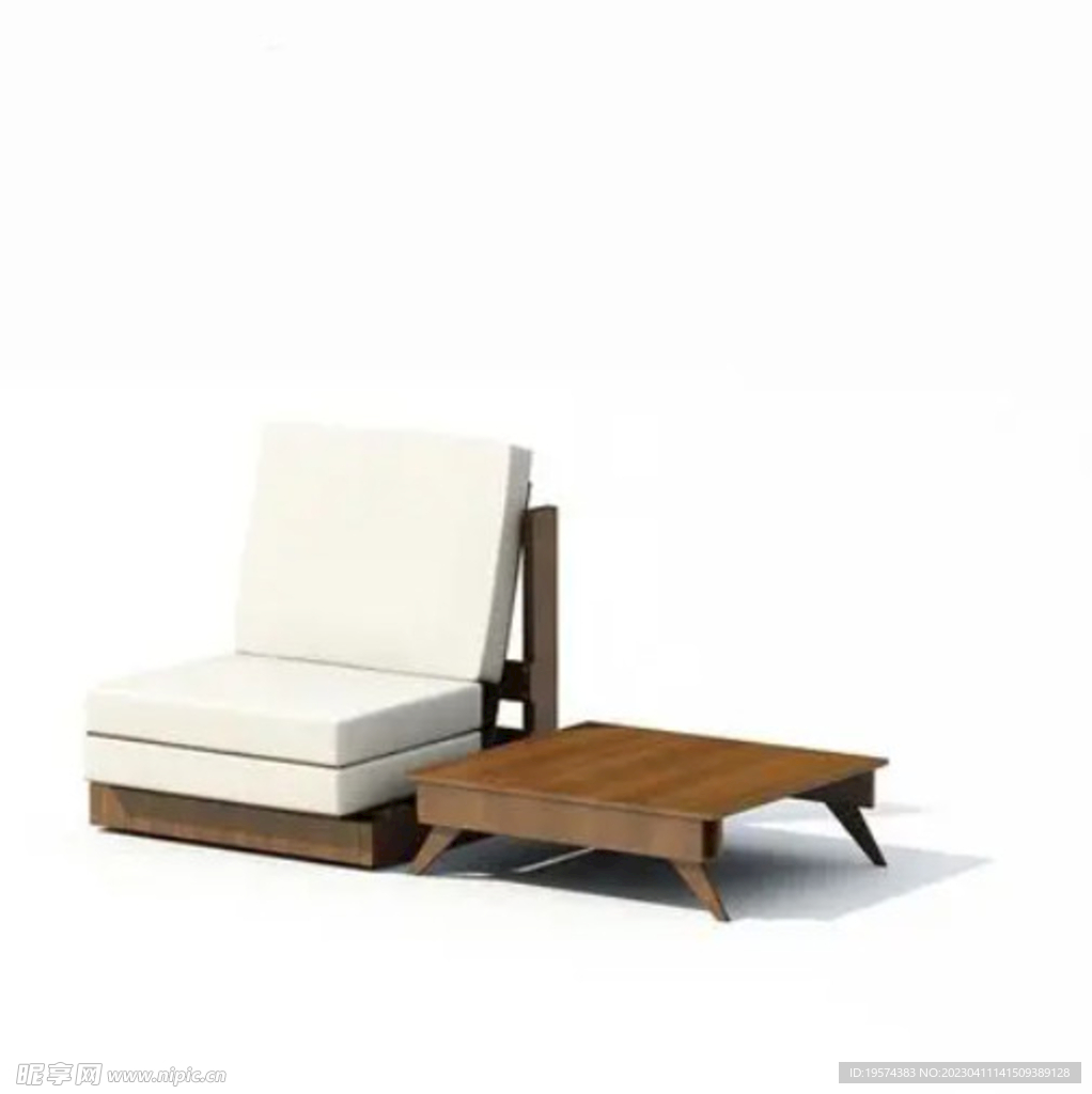 C4D模型 躺椅  