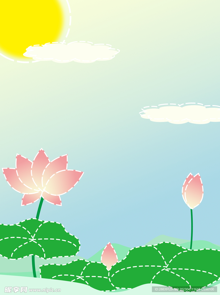 荷塘背景