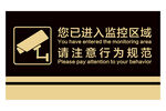监控提示牌