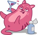 喝红酒的猫