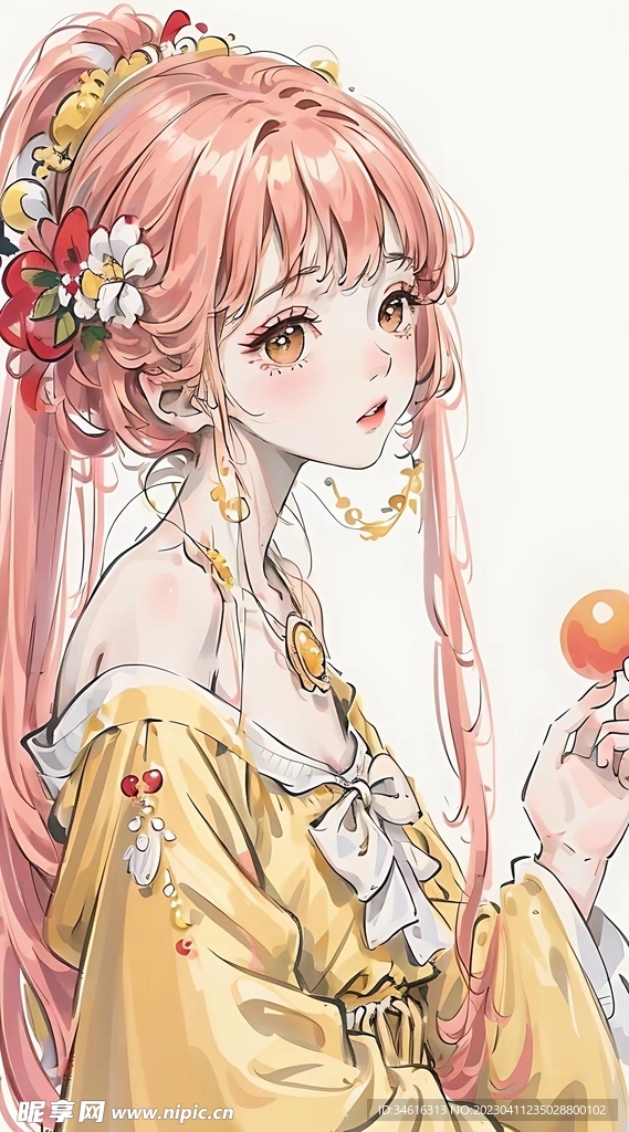 美女水墨壁纸