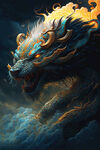油画龙