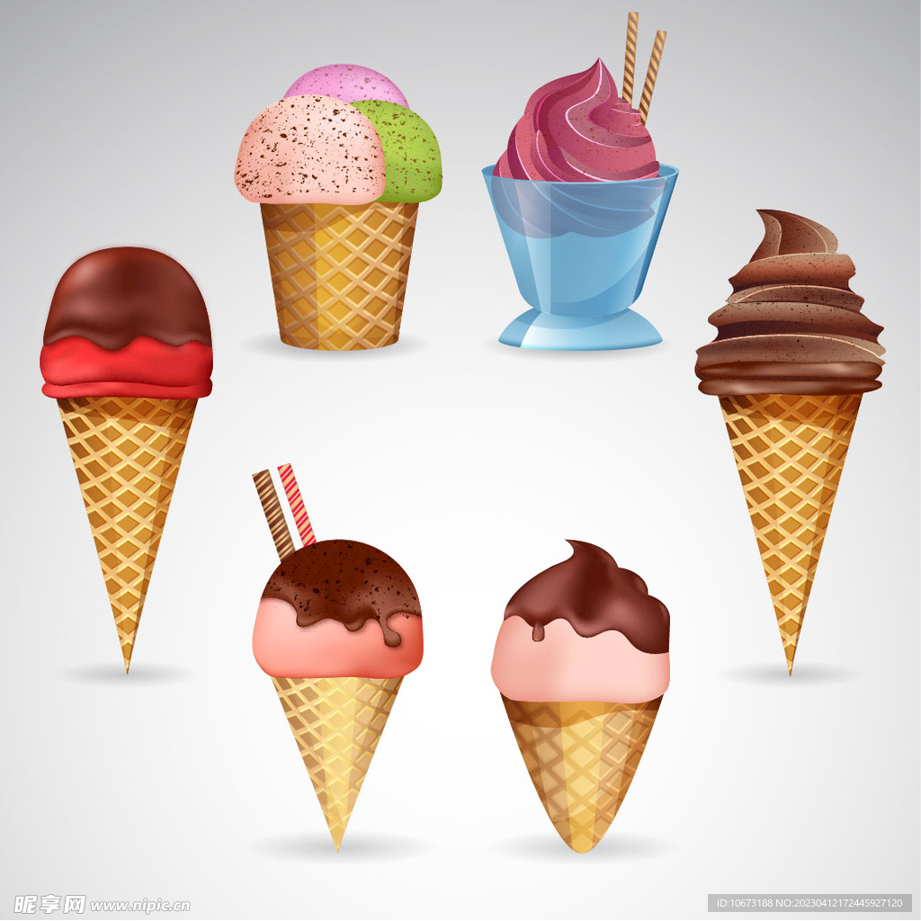 卡通冰淇淋