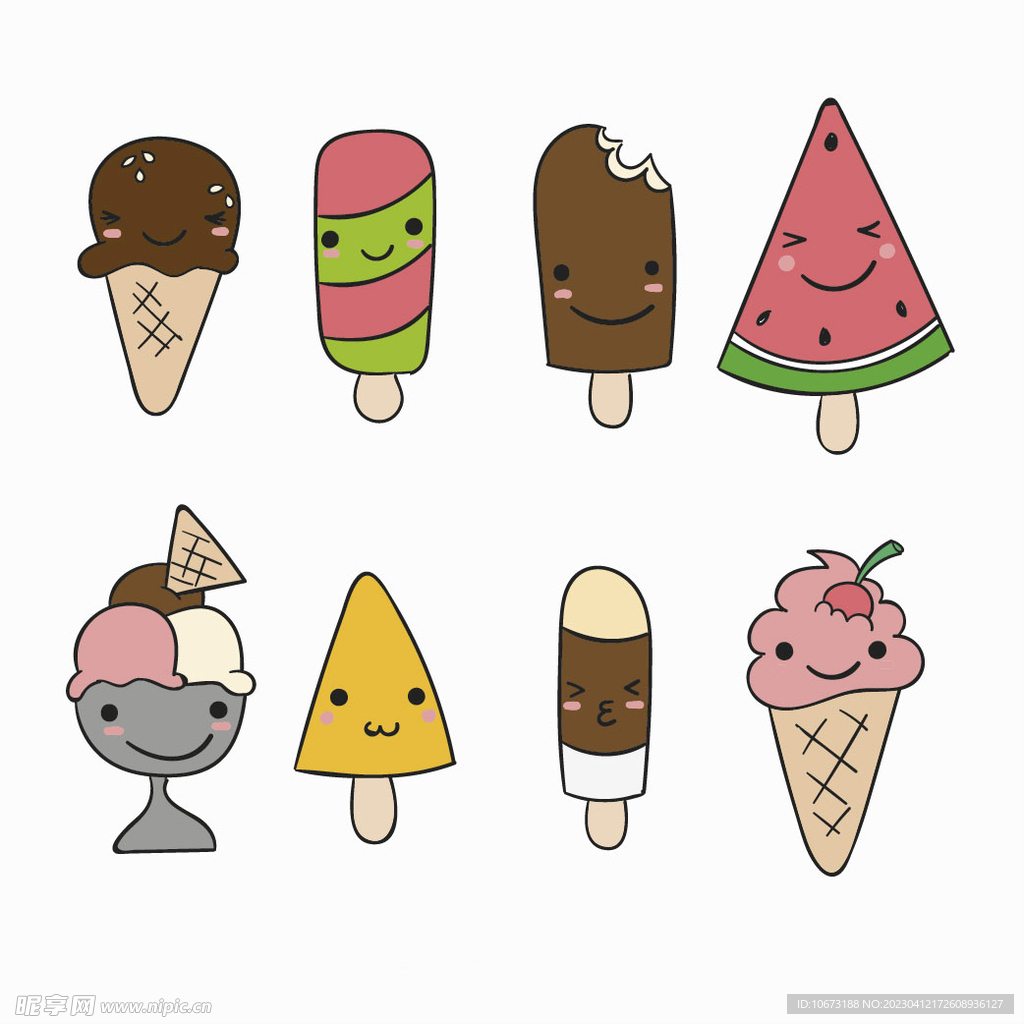 卡通冰淇淋