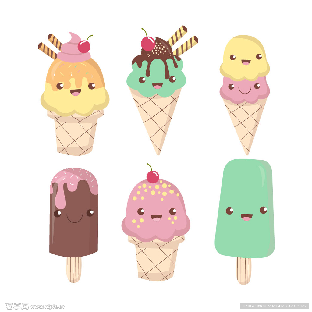 卡通冰淇淋