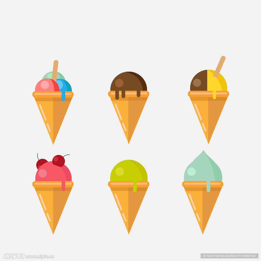 卡通冰淇淋
